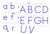 Movable Alphabet (Print, Blue, PDF)