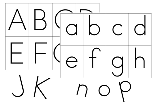 Movable Alphabet (Print, Black, PDF)