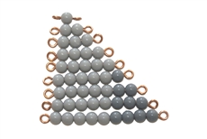 IFIT Montessori: Grey and Dark Grey Bead Stairs - 1 Set (N Beads)