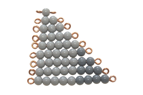 IFIT Montessori: Grey and Dark Grey Bead Stairs - 1 Set (N Beads)