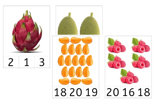 Fruit Counting Cards 1-20 (PDF)