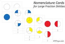 Nomenclature Cards for Large Fraction Skittles