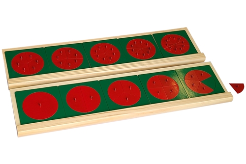 IFIT Montessori: Metal Fraction Circles with Stands