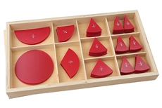 IFIT Montessori: Cut-Out Labeled Fraction Circles 1 to 1/10