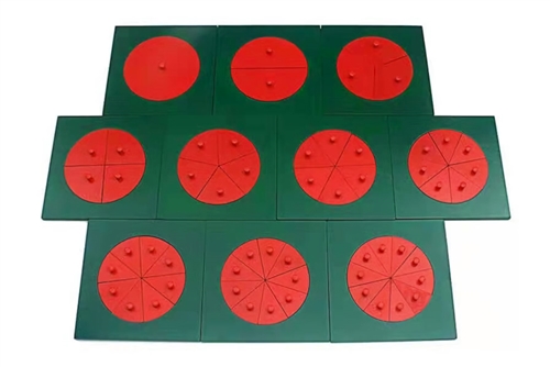 IFIT Montessori: Wooden Fraction Circles