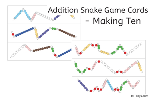 Addition Snake Game Cards