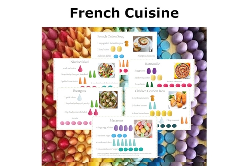 Mandala Recipe Cards - French Cuisine (PDF)