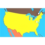 USA - Puzzle Piece of North America