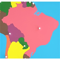Brazil - Puzzle Piece of South America