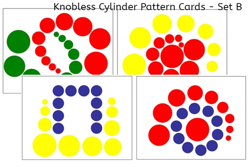 Knobless Cylinder Pattern Cards