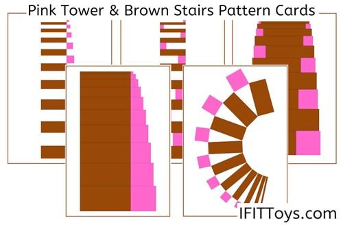 Pink Tower & Brown Stair Pattern Cards