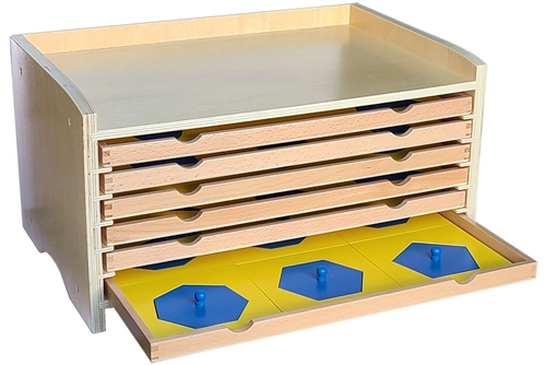 IFIT Montessori: Geometric Cabinet with 35 Insets