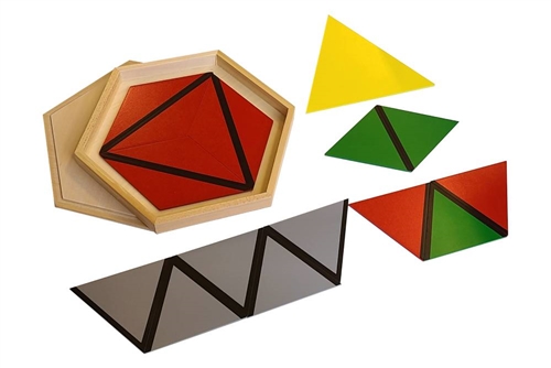 IFIT Montessori: Constructive Triangles - Small Hexagonal Box (Clearance)