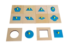 IFIT Montessori: 10 Geometric Insets with Frame
