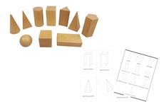 IFIT Montessori: 10  Wood Geometric Solids and 3-Part Cards (PDF)