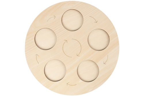 5-Stage Wooden Tray for Life Cycle Models