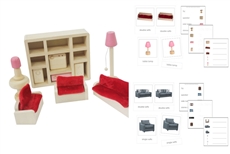 Pink Living Room Set & PDF Language Exercise Cards