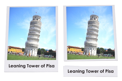 IFIT Montessori: Famous Landmarks 3-Part Cards