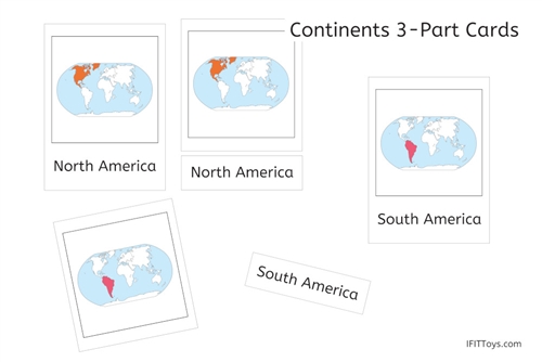 Continents 3-Part Cards (PDF)