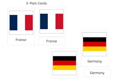Flags of Europe 3-Part Cards (PDF)