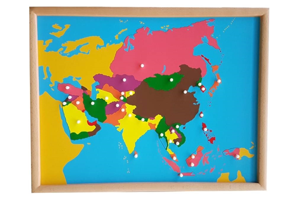 Puzzle Map of World Parts