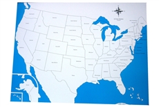IFIT Montessori: Labeled USA Control Map