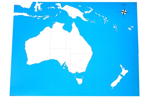 IFIT Montessori: Unlabeled Australia Control Map