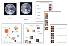 Solar System 3-Part Cards & Worksheets (PDF)