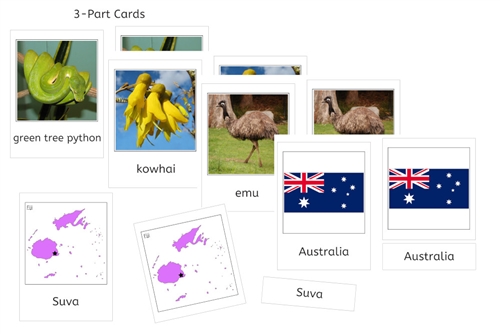 Oceania 3-Part Cards Bundle (PDF)