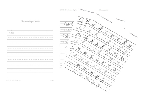 Cursive Handwriting Practice (PDF)