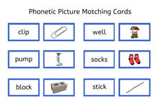 Blue Picture Matching Cards (PDF)
