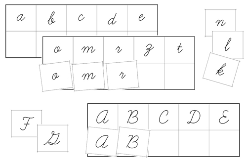 Cursive Lower & Upper Case Letter Matching (PDF)