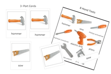 8 Hand Tools 3-Part Cards (PDF)