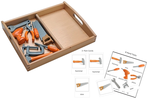 8 Hand Tool Models with 2-Compartment Tray and PDF Cards