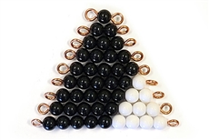 IFIT Montessori: Black and White Bead Stairs - 1 Set (N Beads)