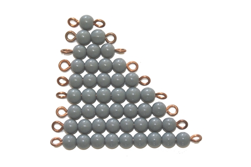 IFIT Montessori: Grey Bead Stairs - 1 Set (N Beads)