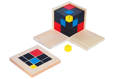 Trinomial Cube Montessori materials