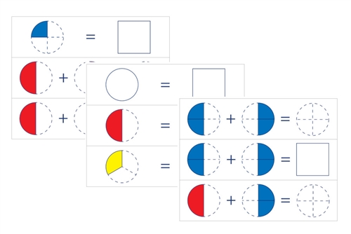 IFIT Montessori: Exercise Cards for Fraction Skittles (PDF)