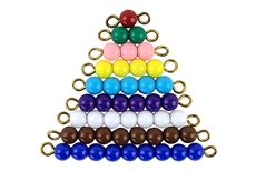 IFIT Montessori: 1-9 Colored Bead Stairs - 1 Set (N Beads)