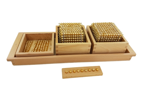 IFIT Montessori: Introduction to Decimal Symbols with Trays (N Beads)