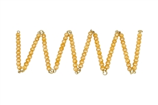 IFIT Montessori: Golden Bead Chain of 100 (N Beads)