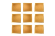 IFIT Montessori: 9 Golden Bead Hundred Squares (C Beads)