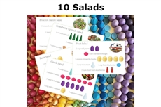 Mandala Recipe Cards - 10 Salads (PDF)