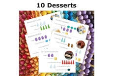 Mandala Recipe Cards - 10 Desserts (PDF)