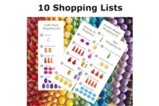 Mandala Loose Part Cards - 10 Shopping Lists (PDF)