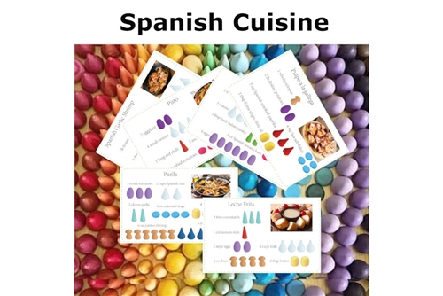 Mandala Recipe Cards - Spanish Cuisine (PDF)