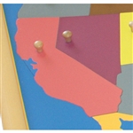 IFIT Montessori: California - Puzzle Piece of USA (Wood Knob)