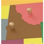 IFIT Montessori: Idaho - Puzzle Piece of USA (Wood Knob)