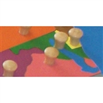 IFIT Montessori: Maryland - Puzzle Piece of USA (Wood Knob)