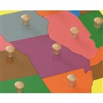 IFIT Montessori: Missouri - Puzzle Piece of USA (Wood Knob)